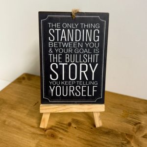 Black Plaque with White border and lettering