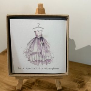Crumble and Core Boxed Granddaughter card with Earrings