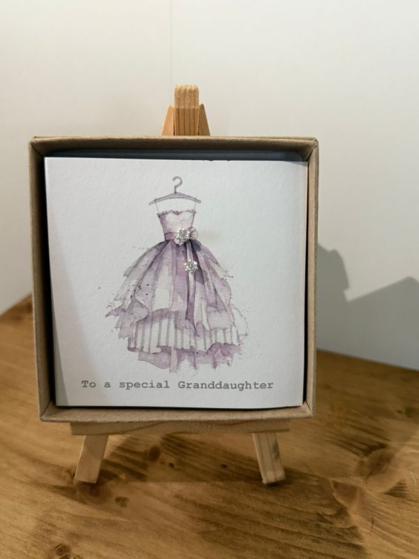 Crumble and Core Boxed Granddaughter card with Earrings