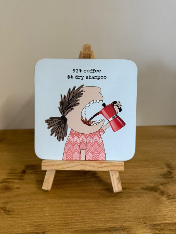 Decorative Coaster with Illustration and Text