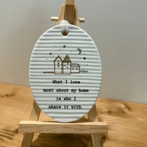 Ceramic Oval shaped plaque