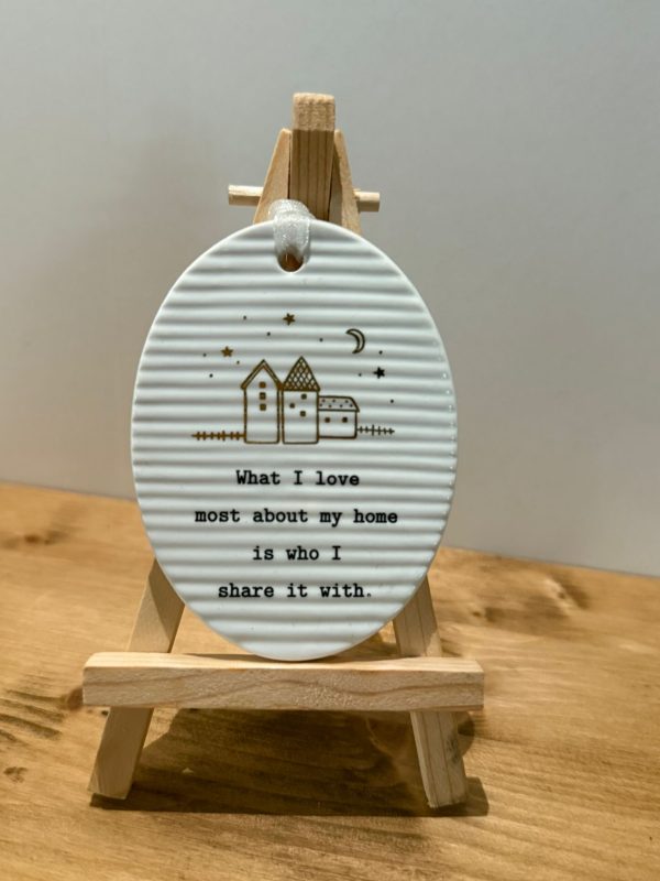 Ceramic Oval shaped plaque